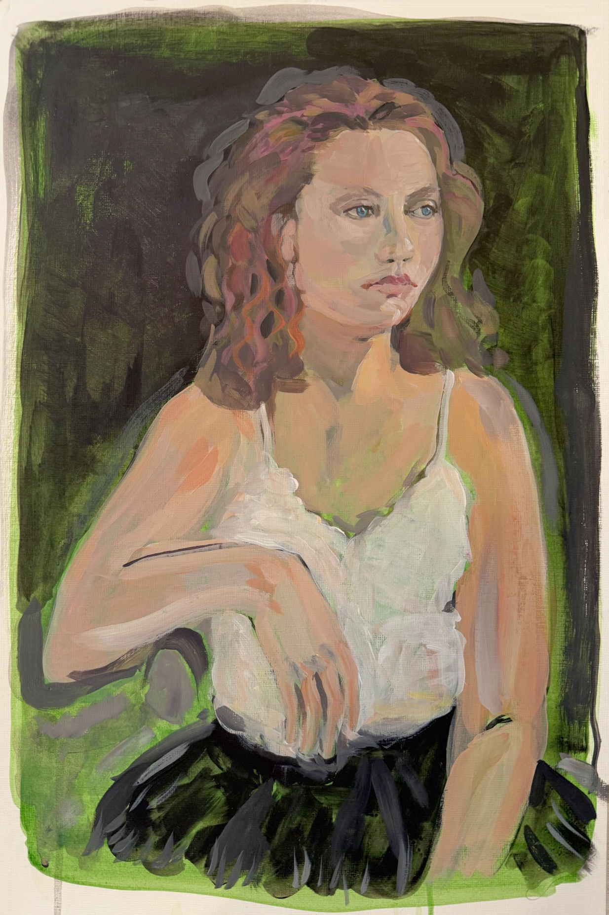 Portrait painting titled Amelia.