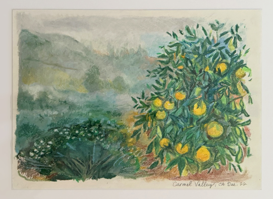 Carmel coastal landscape painting.