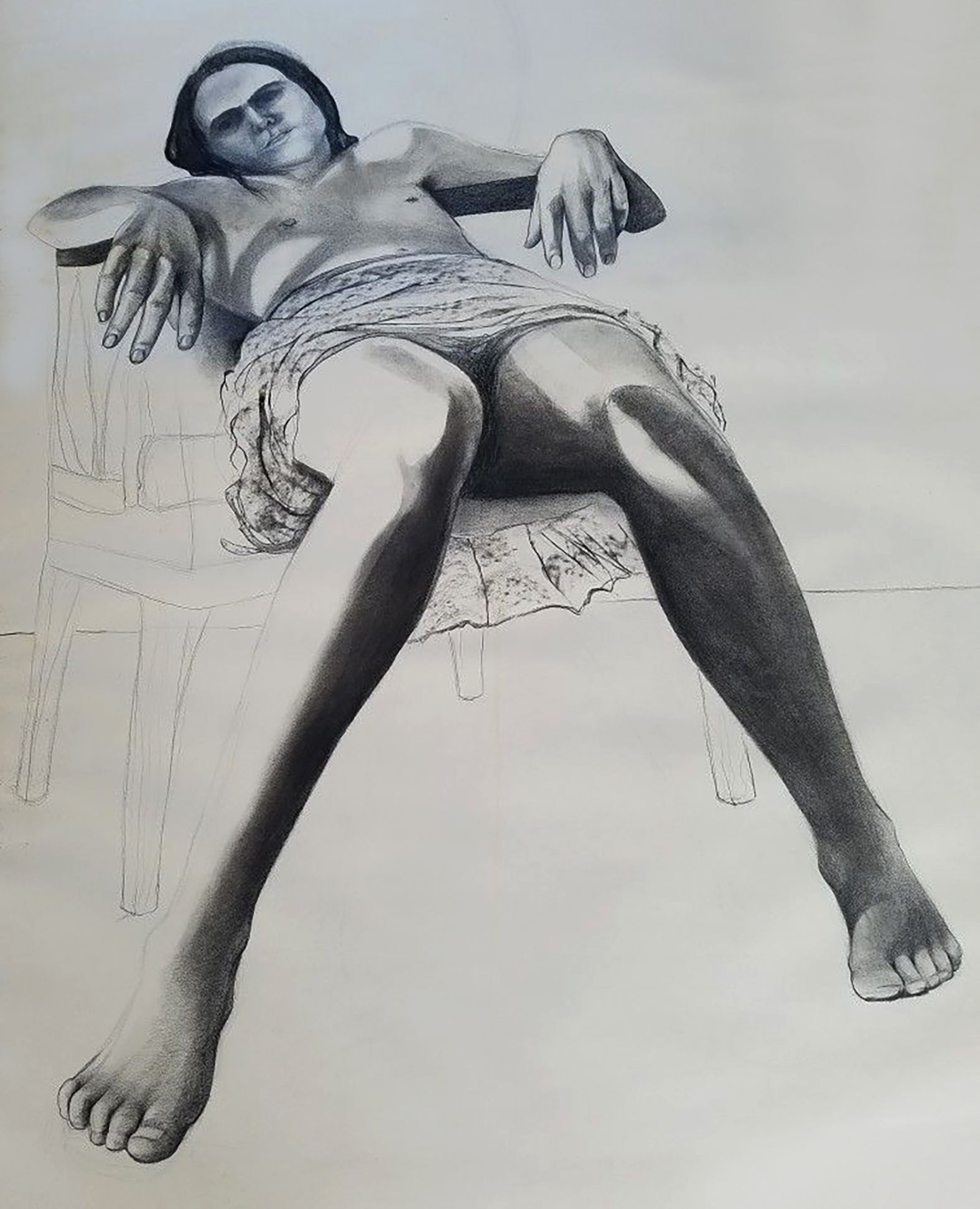 Portrait painting titled Margot.